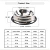 Pet Feeding Bowls Stainless Steel Non-slip Dog Bowl Durable Anti-fall Cat Puppy Feeder For Dogs Teddy Golden Retriever